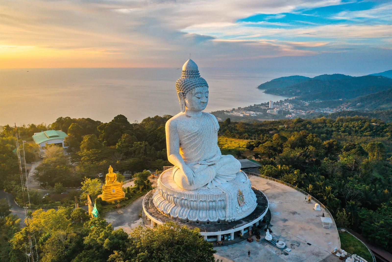 Phuket Big Buddha overlooking the coast